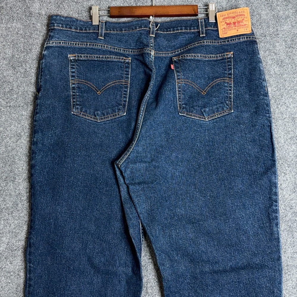 Vintage Levi's 550 Jeans Womens 24 Relaxed Tapered Leg High Rise Dark Wash Denim - Picture 5 of 13